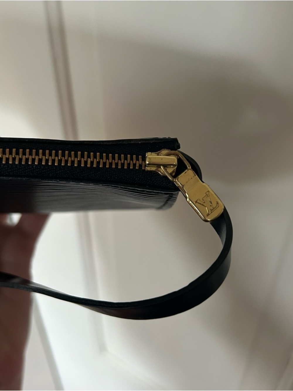 Louis Vuitton Black Epi Leather Pochette with Gold Hardware - Picture 3 of 8